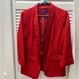 Woman’s Apt 9 Red blazer jacket size medium EUC